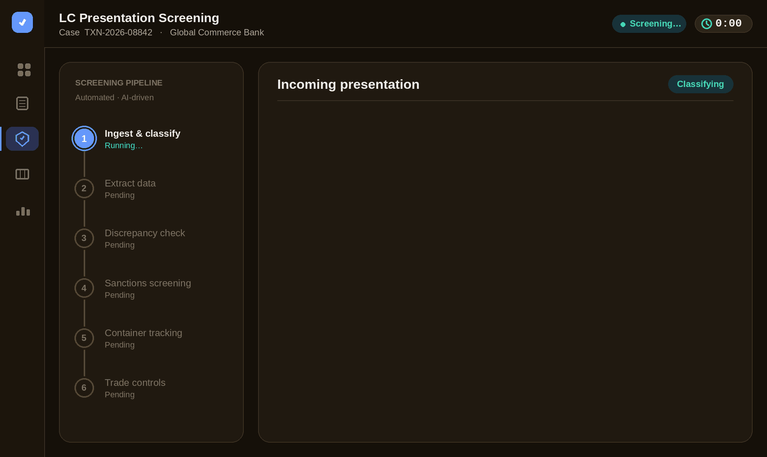 Argusloop screening pipeline dashboard